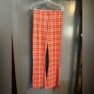 ASOS Orange pink/ flare jersey knit pants